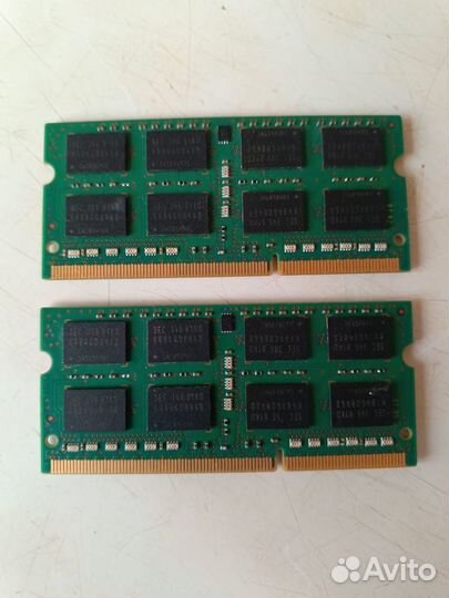 Озу для ноутбука sodimm samsung 2шт ddr3 по 8Gb 16