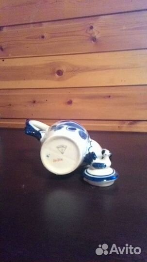 Чайник Петушок. Гжель