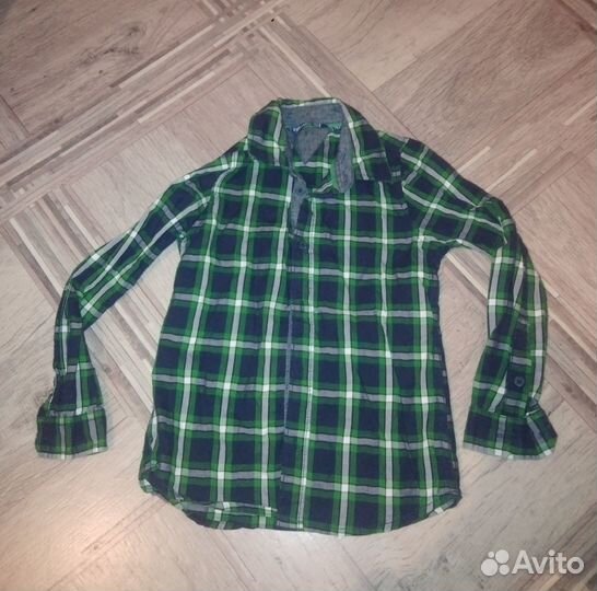 Рубашки в клетку Futurino (видео внутри) 104см