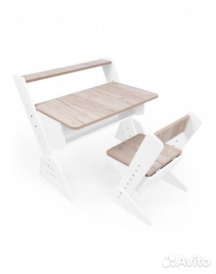 Детская растущая парта со стулом