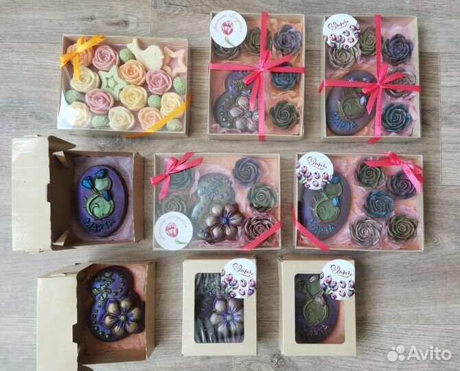 Шоколадные наборы и букетики на 8 марта