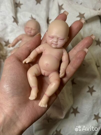 Кукла реборн силиконовая мини