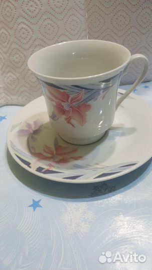 Чашка с блюдцем 4 шт
