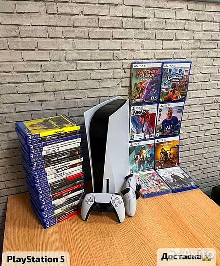Sony playstation 5 + 70 игр
