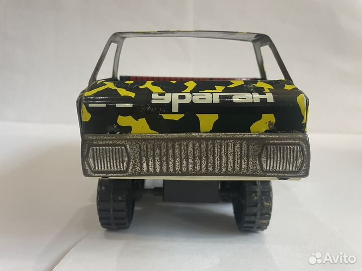 Жестяная машинка, автомобиль ураган Редкость