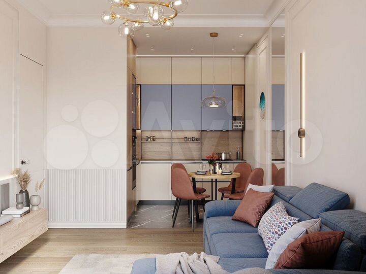 2-к. квартира, 48,3 м², 2/6 эт.