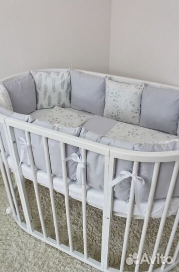 Бортики в детскую кроватку бу