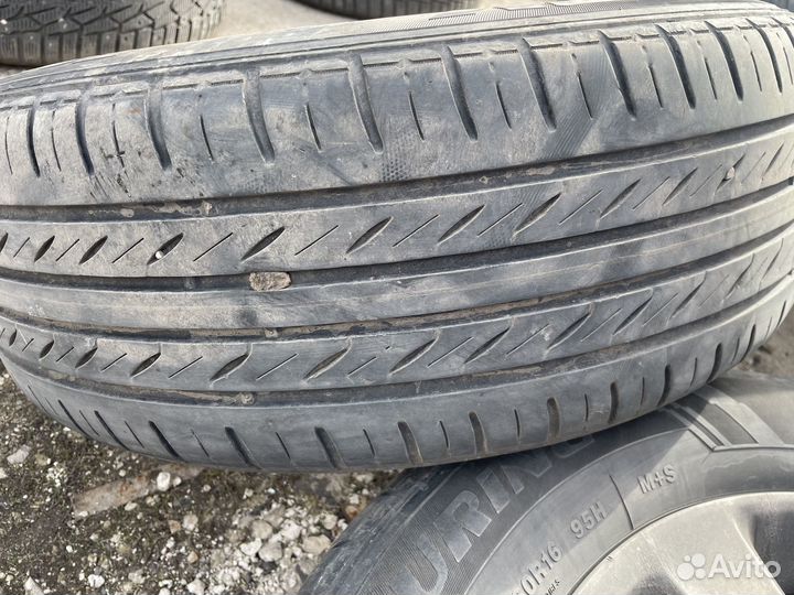 Колеса 4 шт от киа 215/60 r16 с датчиками