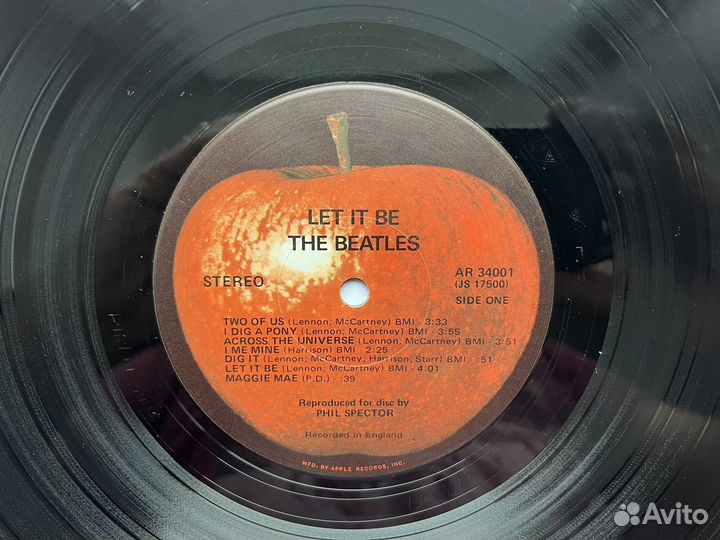 The Beatles – Let IT Be LP/EX+ 1 pres US 1970 г