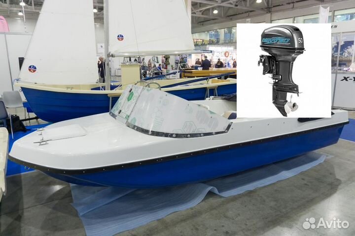 Моторная лодка с мотором Легант-430 Авто mikatsu M