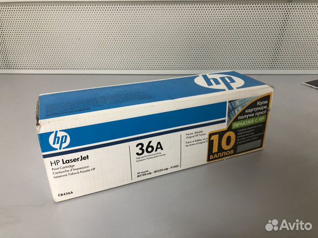 Картридж HP 36A CB436A черный