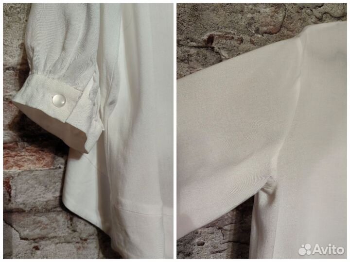 Блузка белая Stets/ 48 50, вискоза