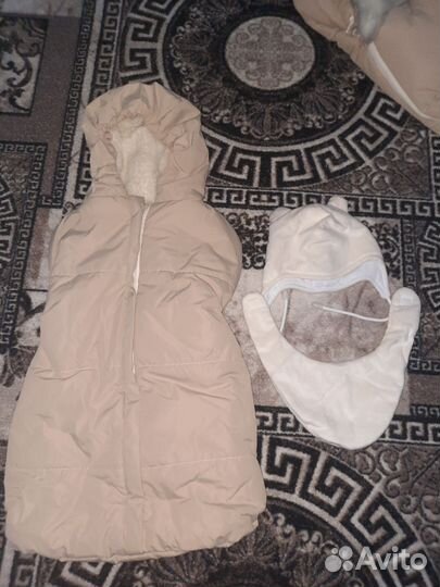 Конверт кокон на выписку зимний