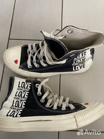 Кеды converse с сердечком