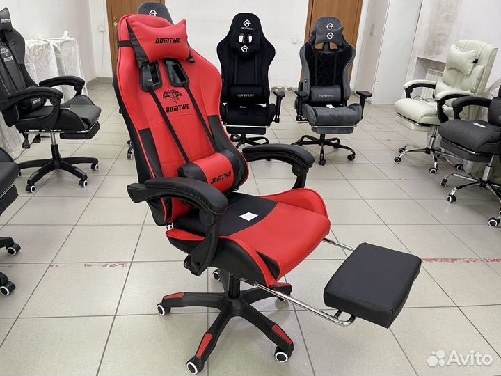 Игровое кресло компьютерное кресло 206F красный