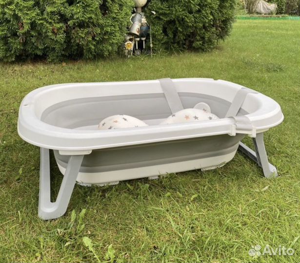 Складная детская ванночка wimi с матрасиком