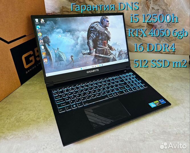 I5 12500h/ Rtx 4050 6gb/ (на гарантии dns)