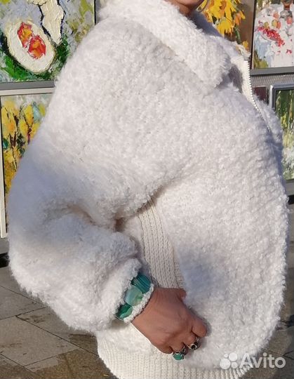 Куртка,и шапка бини, ручная работа, женская