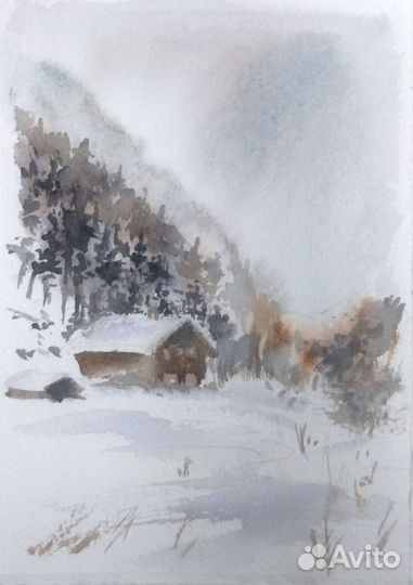 Открытки ручной работы акварелью на заказ