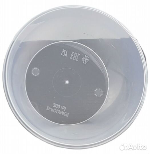 Одноразовая банка с крышкой 360 мл