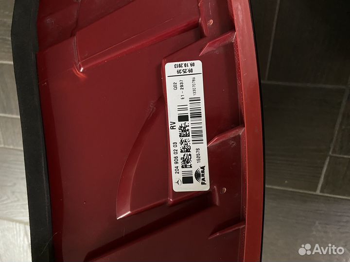 Задний левый фонарь w204 рестайлинг