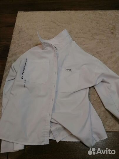 Рубашка в школу для девочки 158