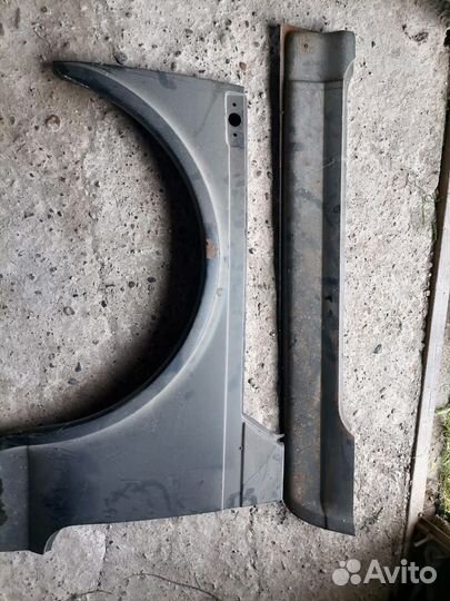Ремонтный порог от нивы трехдверной, крыло передне
