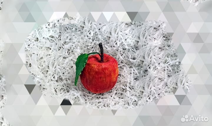 Яблоко ватная игрушка