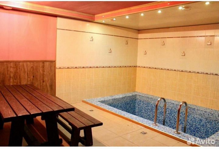 Баня сауна с бассейном