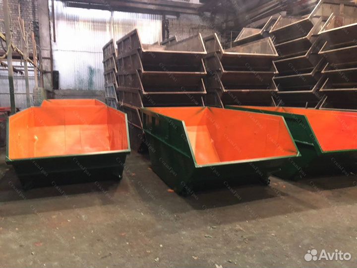 Контейнер мусорный 8м3, 1.1м3, 0.75 м3 H11579