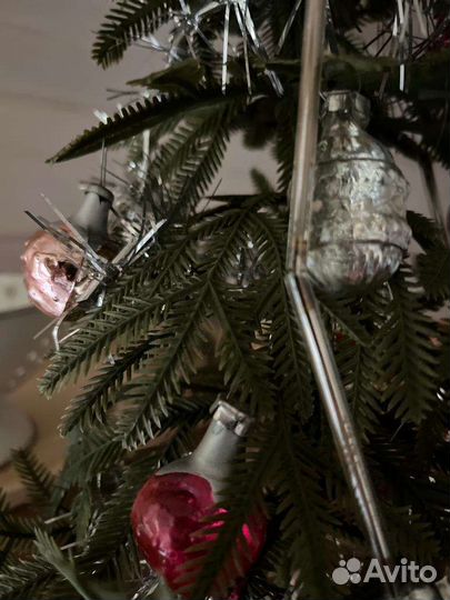 Ёлочка со стеклянными игрушками СССР