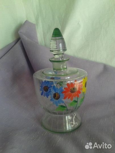 Графин старинный роспись эмаль