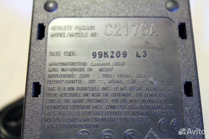Блок питания Hewlett Packard C2176A 30V 400mA