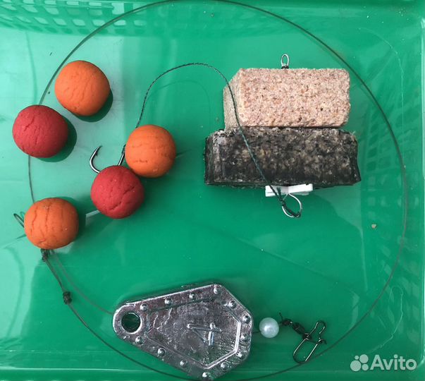 Снасти на сазана, жмыховки, макушатники, закидные