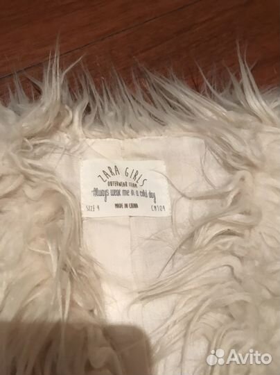 Zara жилетка меховая 104