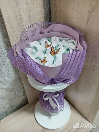 Сладкий букет из зефира