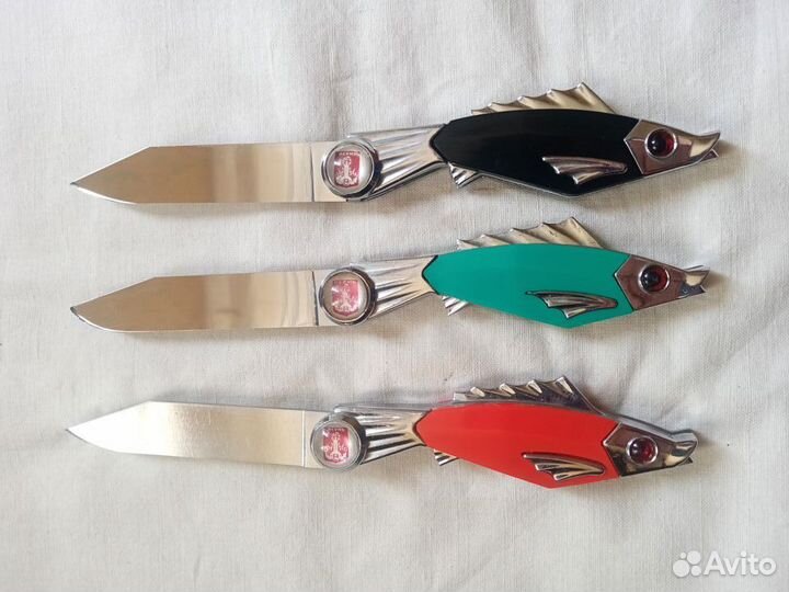 Сувенирный нож-рыбка, футляр. СССР