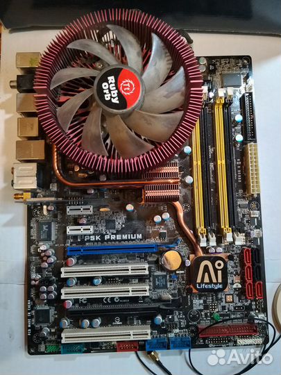 Asus P5K Premium/WiFi-AP, проц Core 2 Quad, кулер