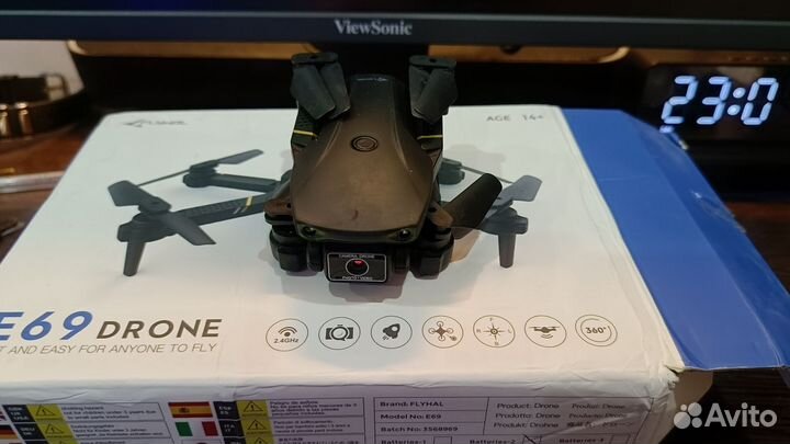 Мини квадрокоптер E 69