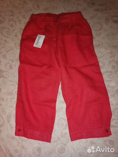 Новые капри лён с этикетками Дамский каприз