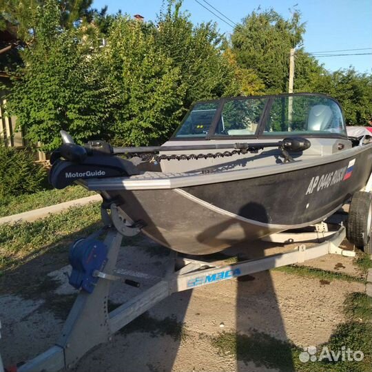 Катер лодка Волжанка 50 Фиш (2020г) + Honda BF90D