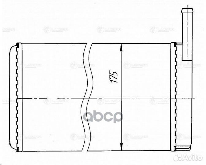 Радиатор отоп. для а/м Урал 5557/4320 (алюм.)