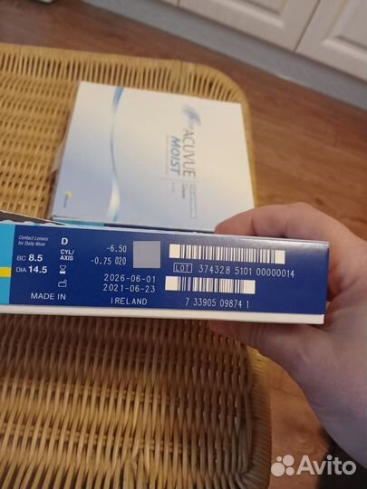 Контактные линзы 1Day Acuvue Moist for Astigmatism