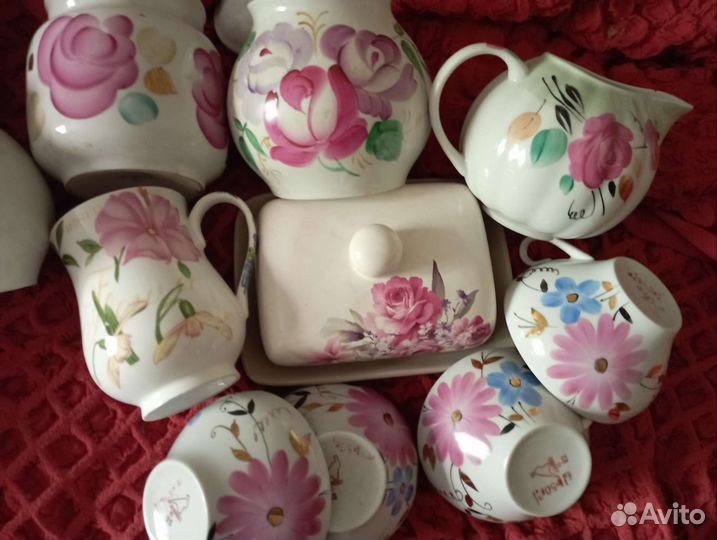 Молочник масленка сахарницы чашки СССР