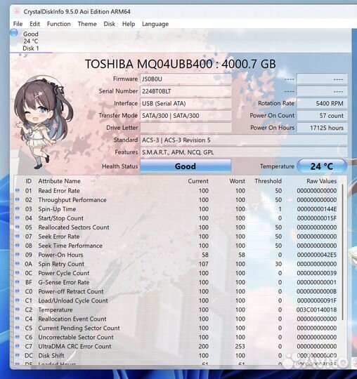 Внешний HDD USB 3.0 Toshiba 4TB