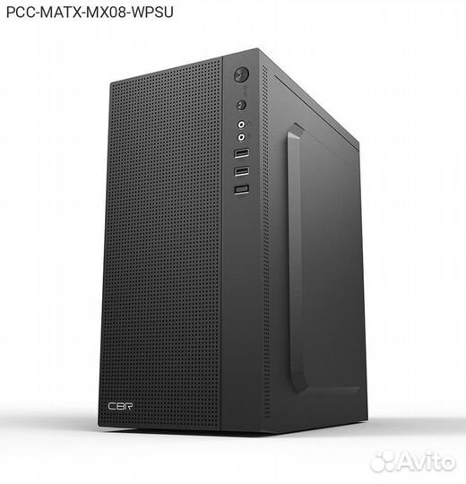 Корпус CBR MX08 Minitower Без бп чёрный, PCC-matx