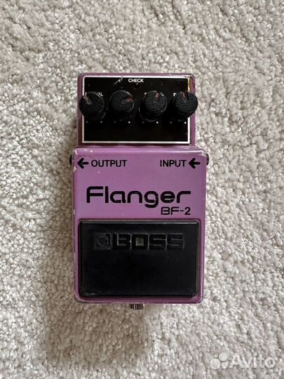 Boss BF-2, Black label, Silver screw, Япония, 1981