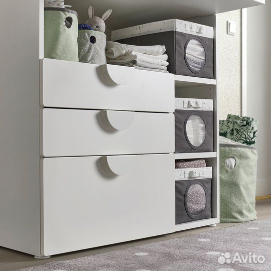 LEN IKEA 805.432.58 Коробки 2 шт. зеленый / светло-серый