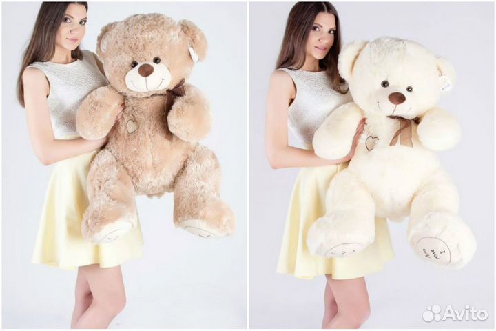 Большие плюшевые мишки и панды