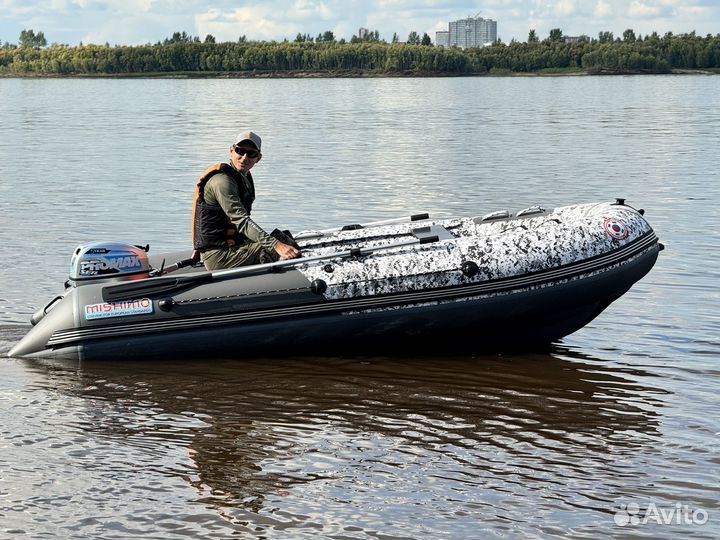 Лодка mishimo BIG floor 360 камо